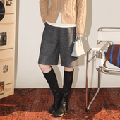 三色万能百搭轻奢松紧腰抽绳羊毛直筒中裤 PENNYPENG摩登态度 经典