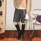 三色万能百搭轻奢松紧腰抽绳羊毛直筒中裤 PENNYPENG摩登态度 经典