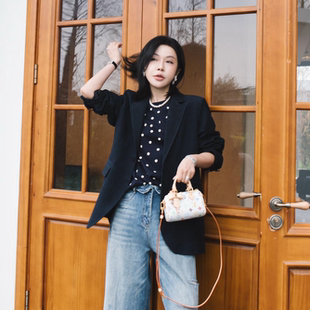 英国进口A级绒面山羊皮西装 黑标系列时尚 外套 路西法 PENNYPENG