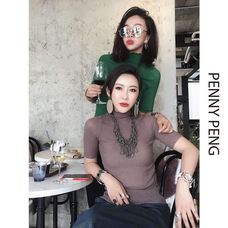 PENNYPENGÄãÊǽðË¿ÎÒÊÇÉ´ ÔçÇï°Ù´î¿î µ¯Á¦Ð¡¸ßÁìÐÞÉíÉÏÒÂE08063