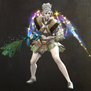 激战2孔雀节杖皮肤商城道具黑狮宝石含wegame