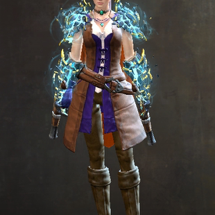 激战2碎裂火花手套皮肤 碎裂火花护肩皮肤商城道具黑狮宝石