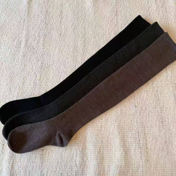 深圳货2025冬季新款纯色过膝羊毛袜女保暖脚踝微压显瘦高筒堆堆袜,女士内衣/男士内衣/家居服,长筒袜,淘宝优惠券,粉丝福利购,淘宝优惠卷