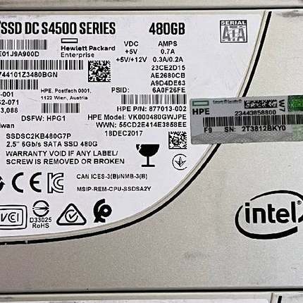请询价-英特尔s4500 480G一个