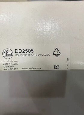 请询价-易福门ifm DD2505速度监控继电器，MONITOR/F