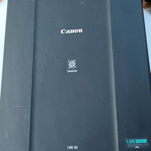 请询价；佳能Canon+LIDE110扫描仪，成色如图，盖子掉了，如