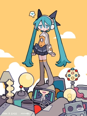 初音未来 odds&ends 积雨云涂鸦 明信片套组 同人制品