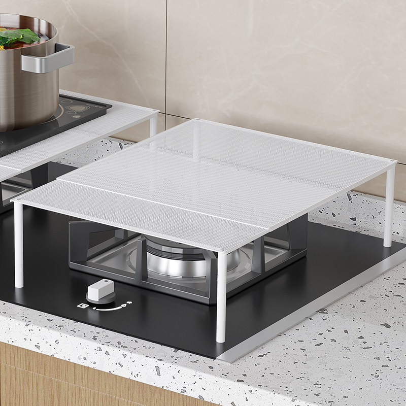 德国燃气灶盖板罩电磁炉架子厨房煤气灶罩盖板加高托架置物架遮挡