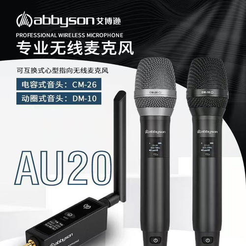 艾博逊AU20直播无线电容麦克风