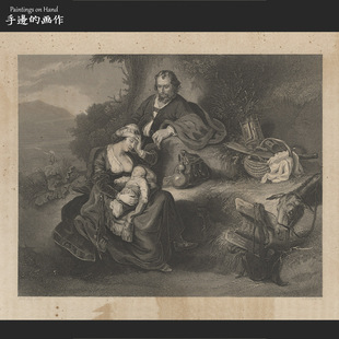 欧洲19世纪原版雕刻版画艺术装饰老物件/PAYNE'S UNIVERSUM/无题