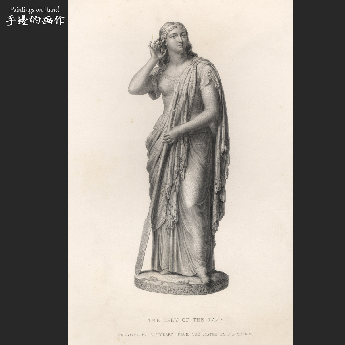 英国钢版画雕塑插图复古装饰图片