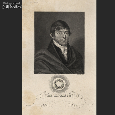 英国19世纪古董铜版画vintage
