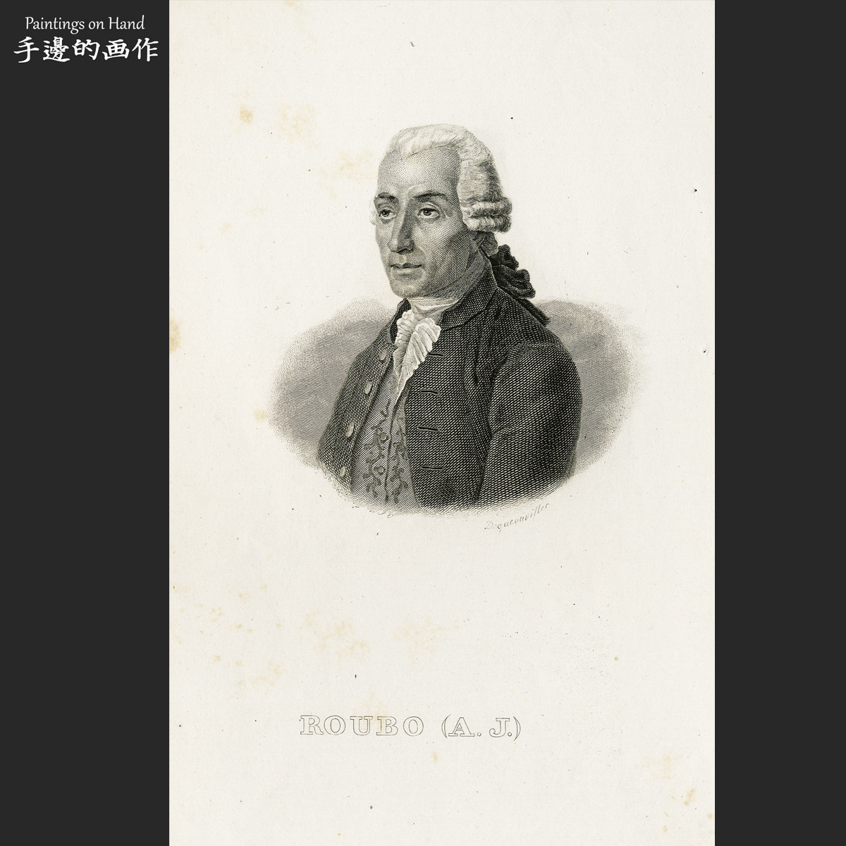 欧洲法国1800s古董原版雕刻凹版铜版钢版画挂画/19世纪人物肖像