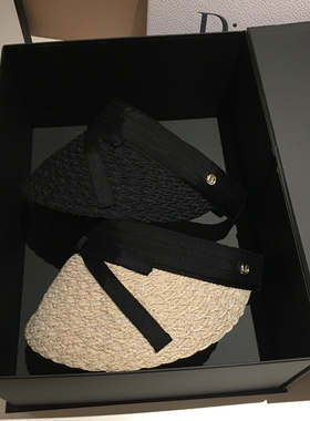 23新款女夏遮阳空顶帽韩版潮百搭遮脸帽子防晒出游时尚无顶鸭舌帽