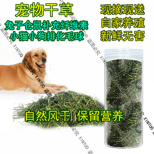 新鲜风干小狗爱吃干草化毛球辅料零食清肠胃猫草兔兔干草豚鼠龙猫