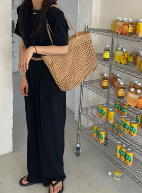 cosy zing 包包夏季新款韩国ins风草编织包大容量单肩包手提女包