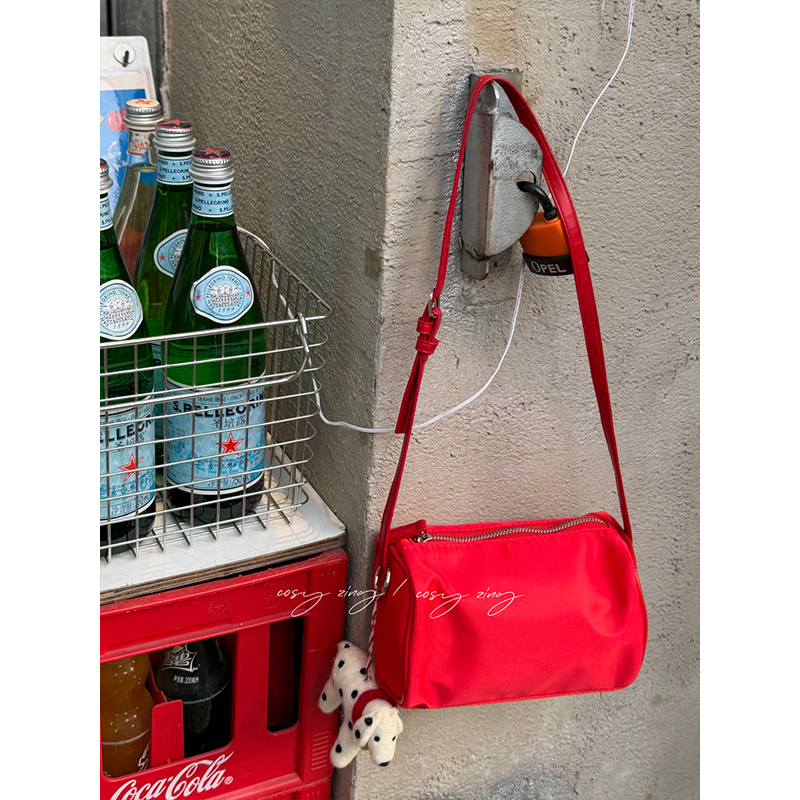 cosy zing 韩系百搭尼龙小方包可调节单肩腋下手提包