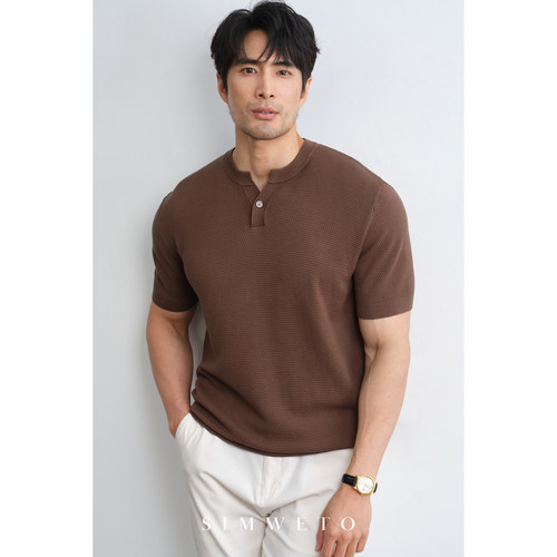 新贵老钱男士天丝polo衫