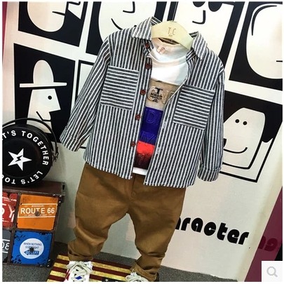 Chemise garcon à manche longue - Ref 2073437 Image 1