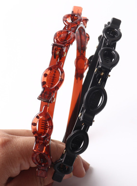 多层镂空编织发箍 双层刘海夹束发带头箍网红头饰xx317