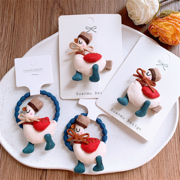 新款韩版儿童卡通动物发夹可爱大鹅发圈女童高弹力扎马尾皮筋头绳,童装/婴儿装/亲子装,发饰,淘宝优惠券,粉丝福利购,淘宝优惠卷