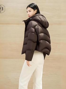 【翻新加工定制】羽绒服九成品女短款龟背面包服宽松加厚半成品