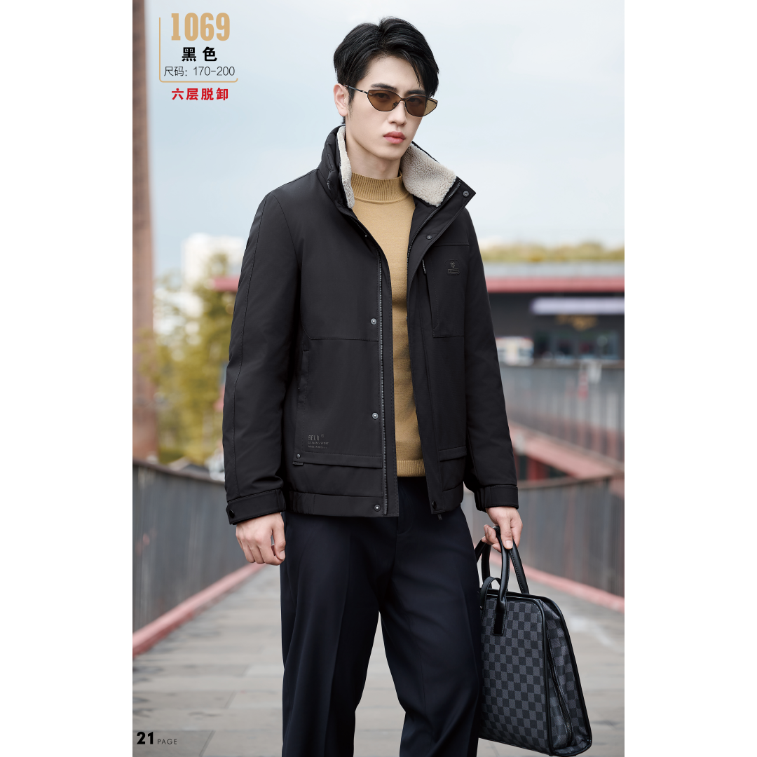 九成品翻新加工定制加厚可脱卸羽绒服商务男短款冬季新款冬装外套