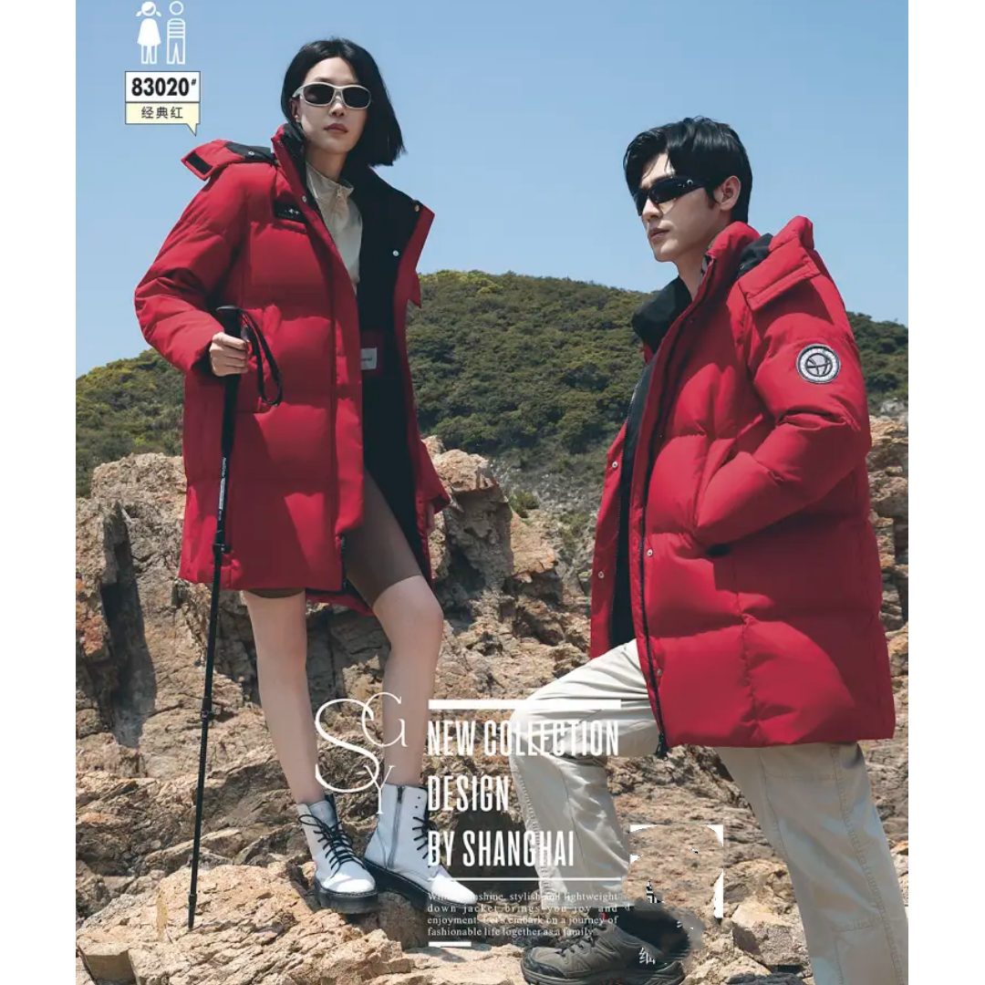 【翻新定制】情侣款羽绒服九成品男女中长款面包服宽松加厚半成品