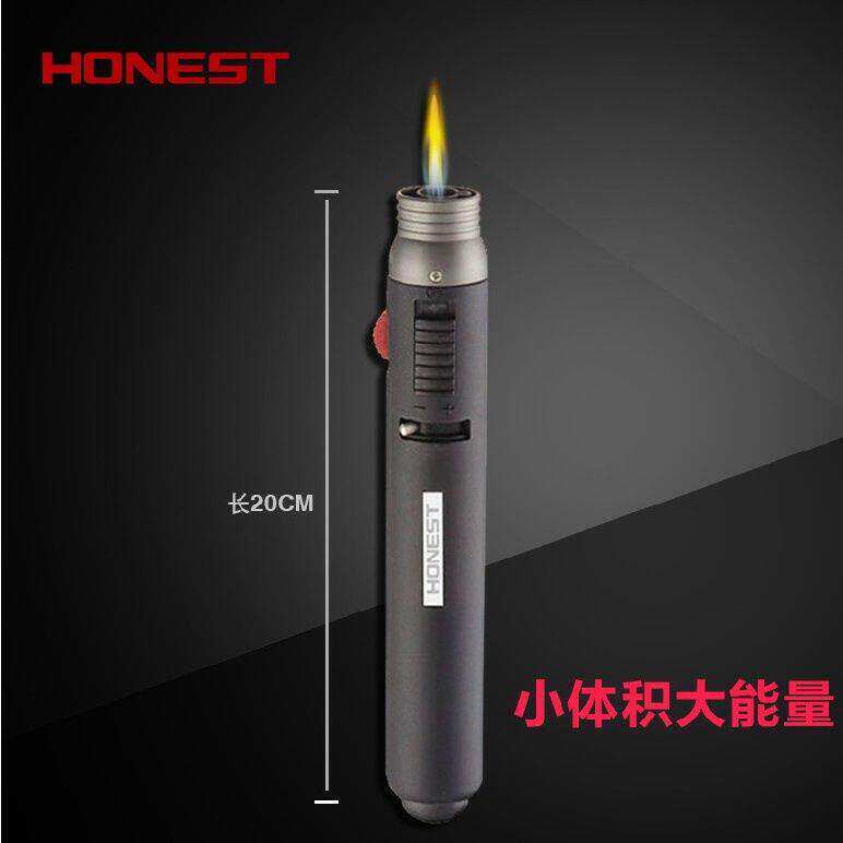百诚503双火直冲防风笔式气焊枪喷枪充气明火双用便携打火机