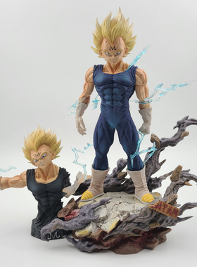 七龙珠GK系列 HB hero belief 魔化贝吉塔 赛亚人 手办模型摆件