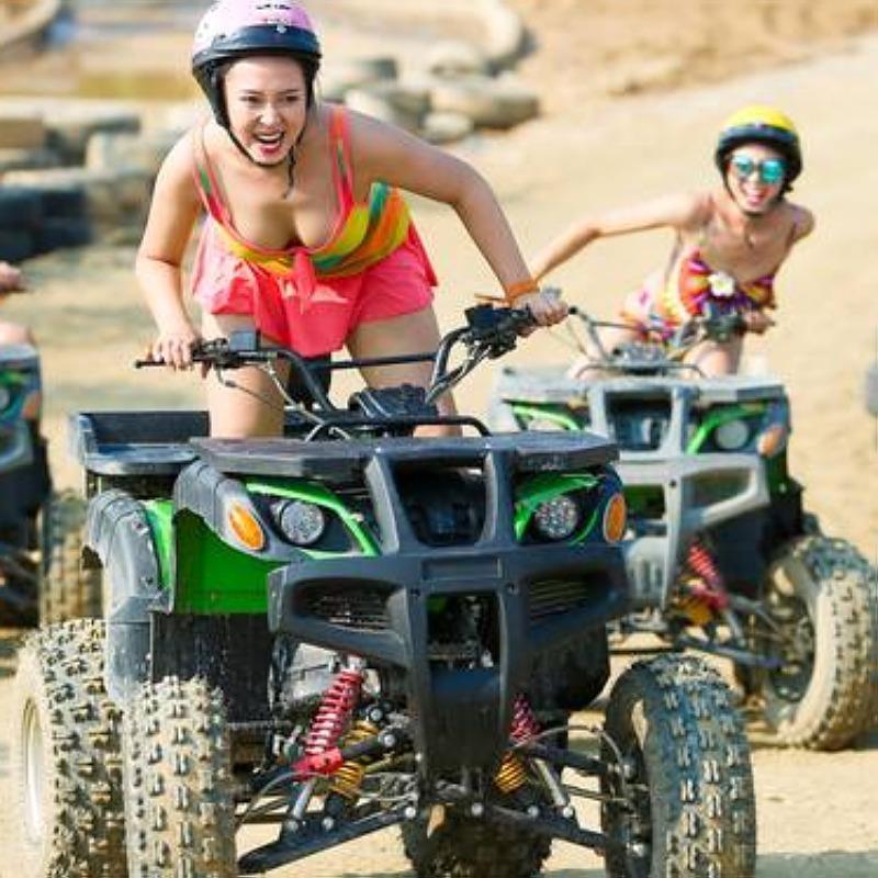 沙滩车大公牛全地形车宗申200CC自动挡代步山地越野车四轮摩托车