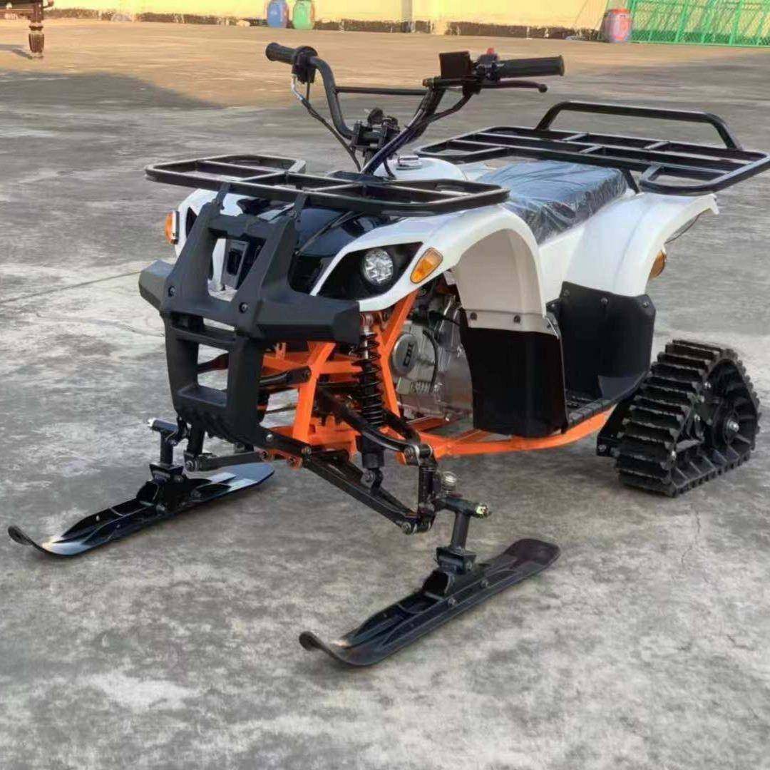 125CC雪地沙滩车四轮越野履带式摩托车汽油滑雪雪橇车雪地摩托