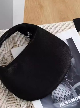 2025新款百搭Aeta小众设计高级感头层牛皮手提包女包月牙包半圆包