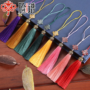 流苏穗子合金属皇冠帽景泰蓝中国结吊穗饰品配饰书签小流苏挂件穗