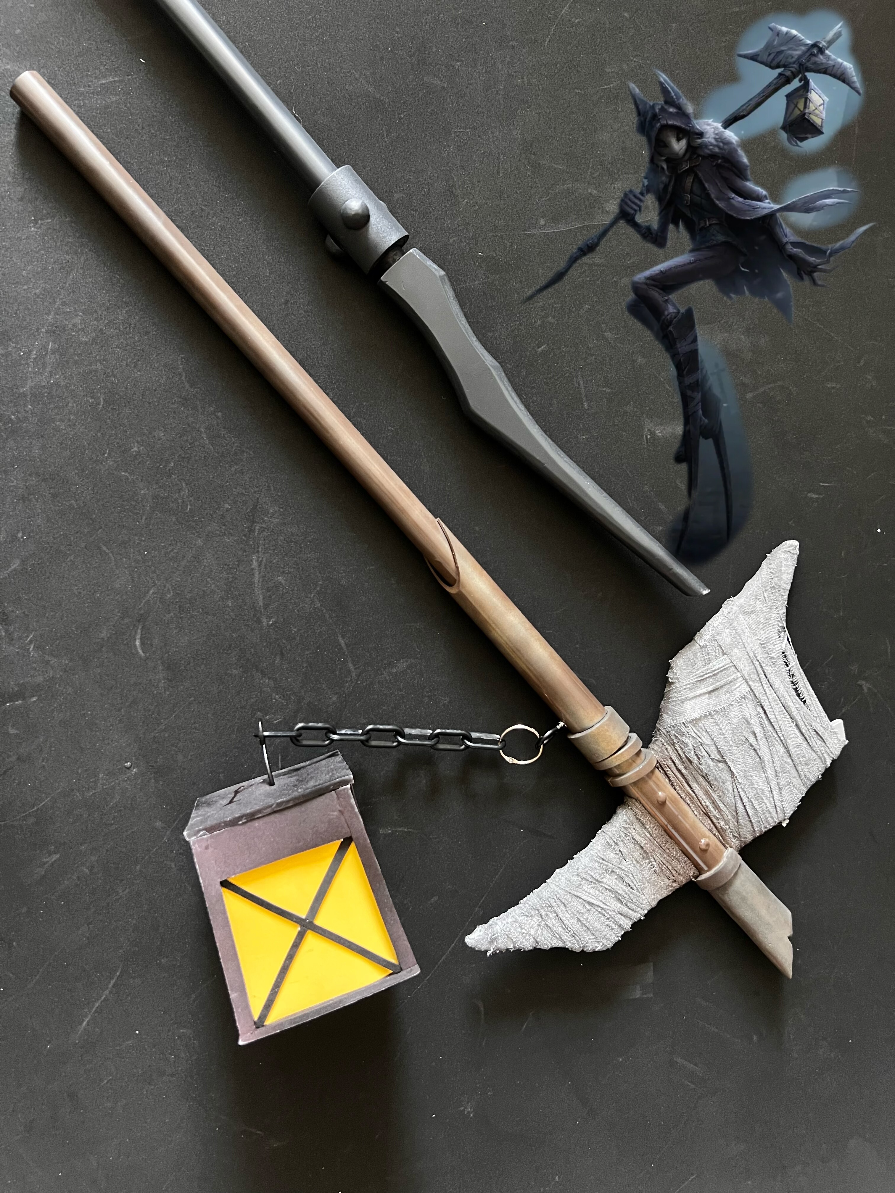 无限道具 第五人格cos 守夜人镰刀手杖武器cosplay道具