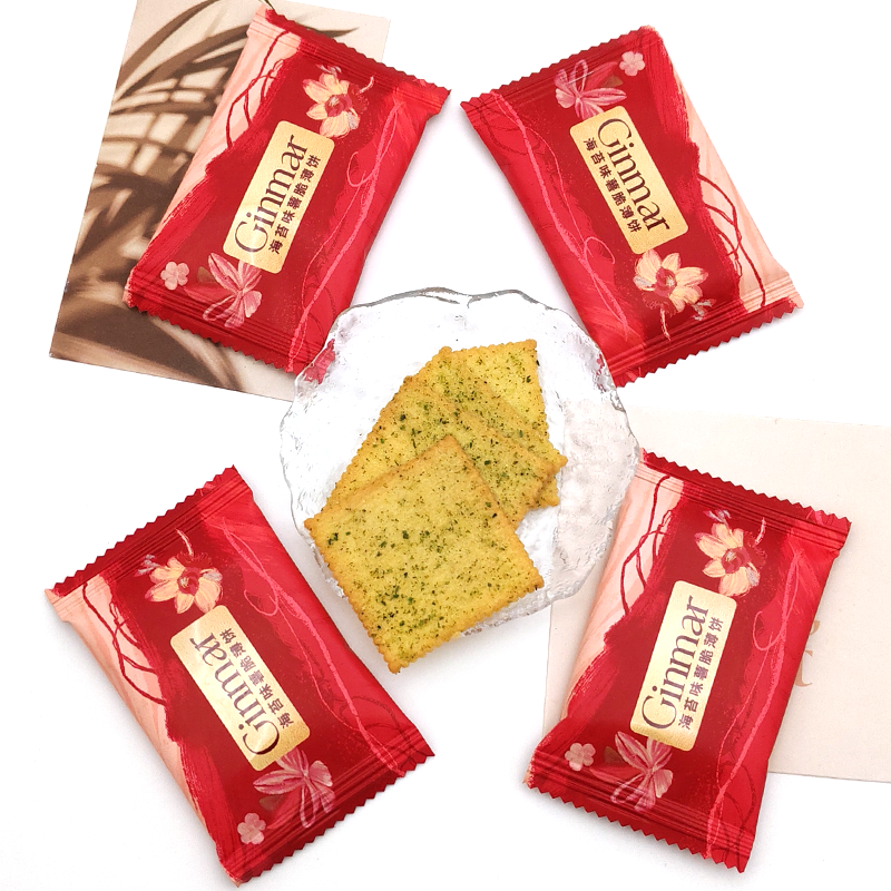 GINMAR金玛海苔味薯脆薄饼饼干结婚喜饼零食散装休闲小吃爆款点心