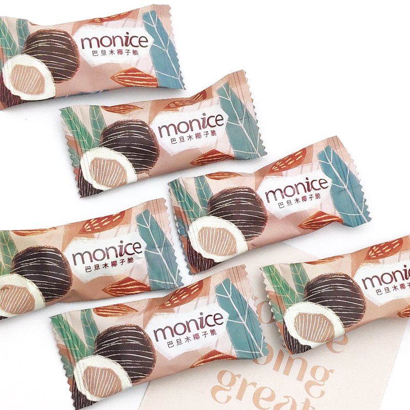 MONICE茉奈巴旦木椰子脆硬糖休闲零食糖果散装结婚高颜值喜糖