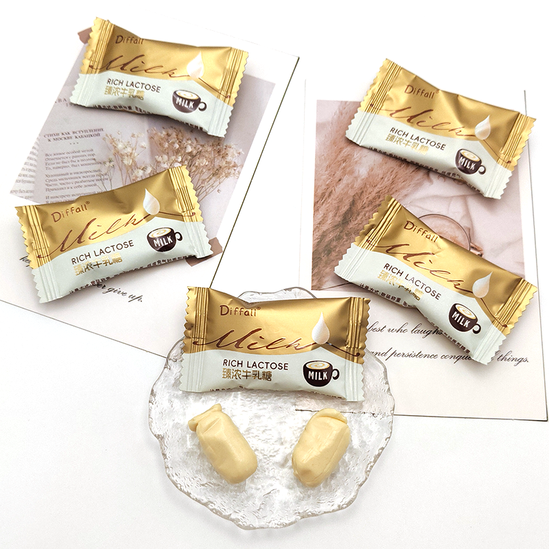 DIFFALL致浓牛乳糖高颜值喜糖伴手礼搭配休闲办公室零食散装批发