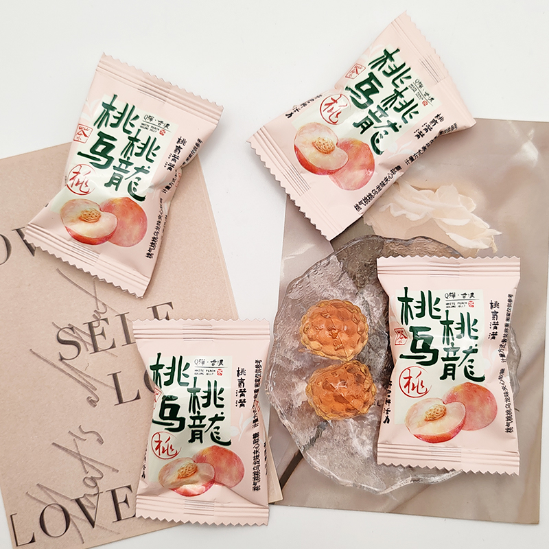 潘多拉日记桃气桃桃乌龙味夹心软糖休闲零食结婚订婚喜糖散装糖果