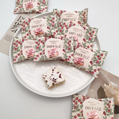 DIFFALL蔓越莓雪花酥饼干喜糖零食散装牛轧糖休闲网红喜饼批发