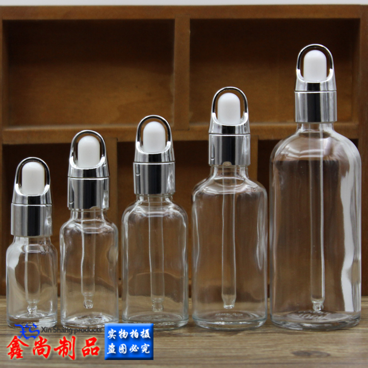 透明玻璃精油瓶精油调配瓶银花篮
