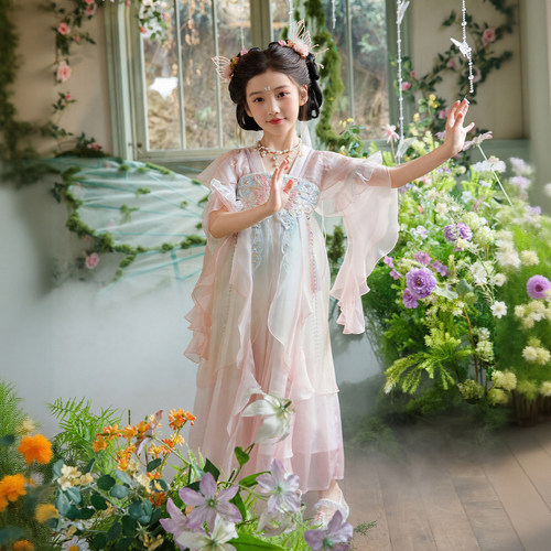 端午女童夏季古风汉服公主裙