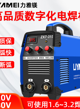 力雅镁 电焊机220v家用微小型380v两用全铜双电压315工业级便携式