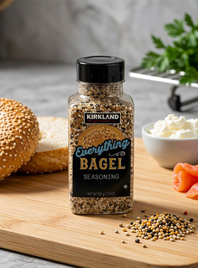 科克兰 everything bagel 百吉饼调味料瓶装复合芝麻调味品烘焙