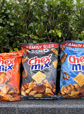 Chex Mix切克牌混合零食袋装家庭装多口味芝士味膨化食品休闲零食
