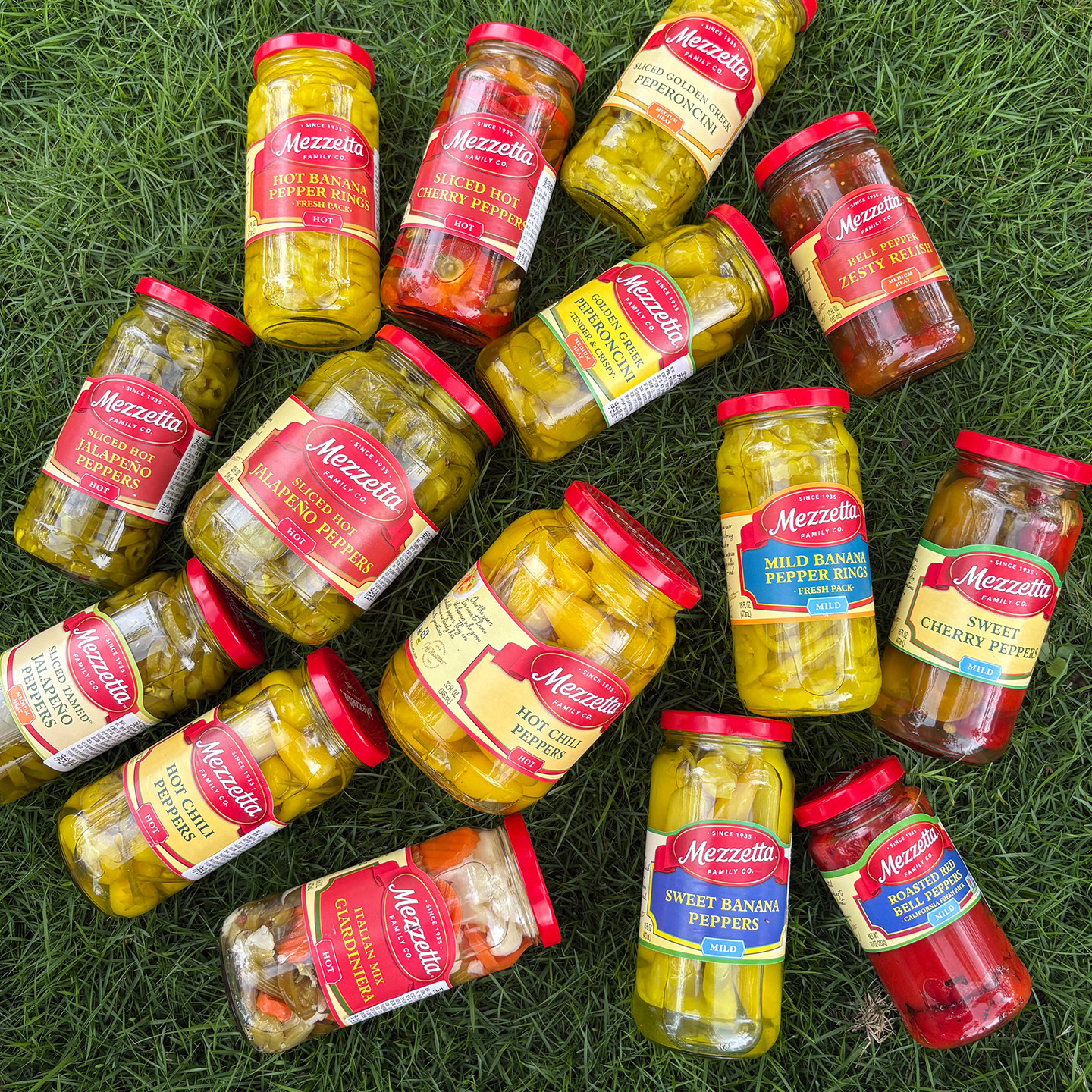 美国进口罐装玻璃瓶美瑞嗒黄金整辣椒切片Mezzetta Peppers家用