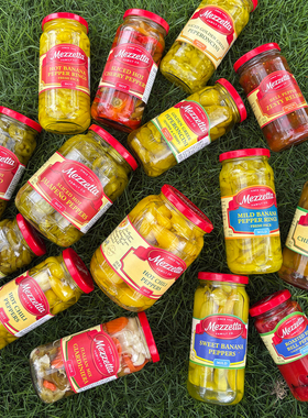 美国进口罐装玻璃瓶美瑞嗒黄金整辣椒切片Mezzetta Peppers家用