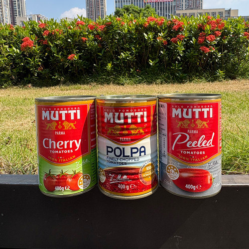 Mutti Finely Chopped Tomatoes慕意意大利进口番茄酱Cherry罐装
