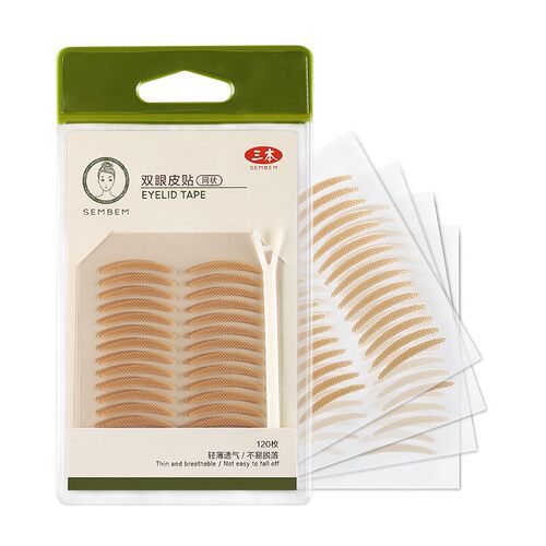 SEMBEM/三本网状透气隐形防水双眼皮贴双眼皮胶自然型60对装S0098