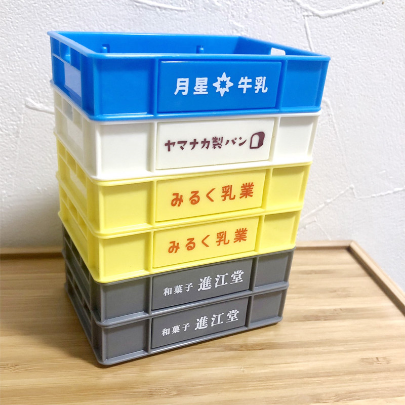 【清仓】日本山田化学YAMADA电池收纳筐微缩食玩迷你面包筐模型
